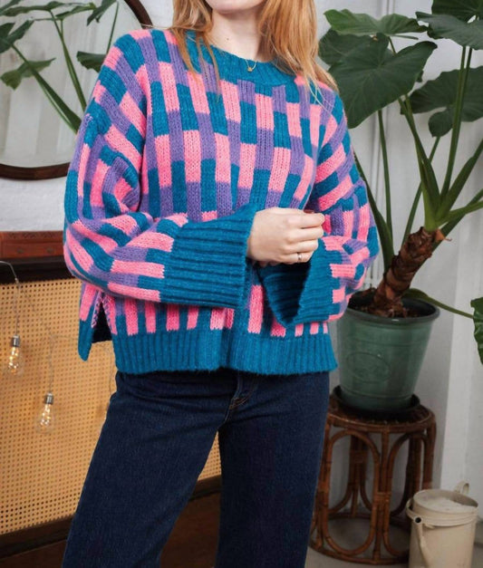 Charlotte Geometric Knit Sweater