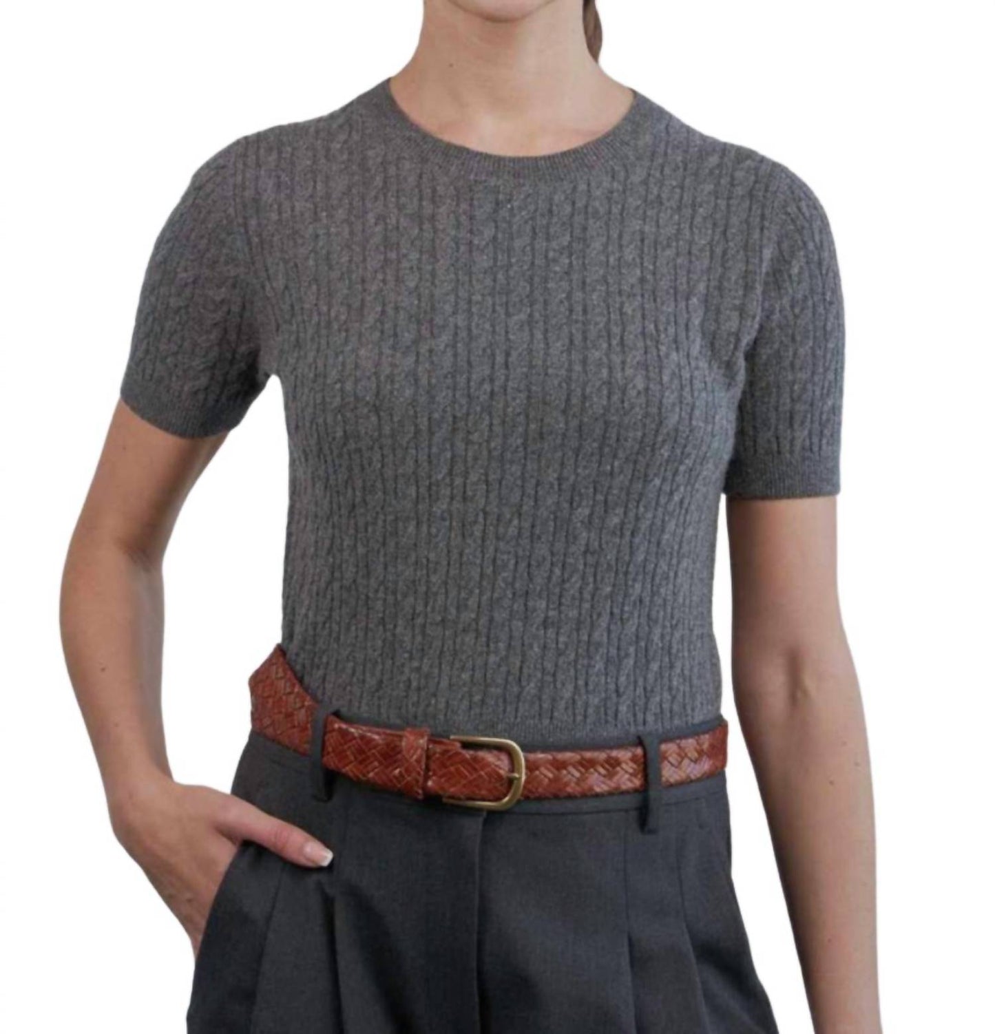 Nina Kurzarm-Rundhals-T-Shirt