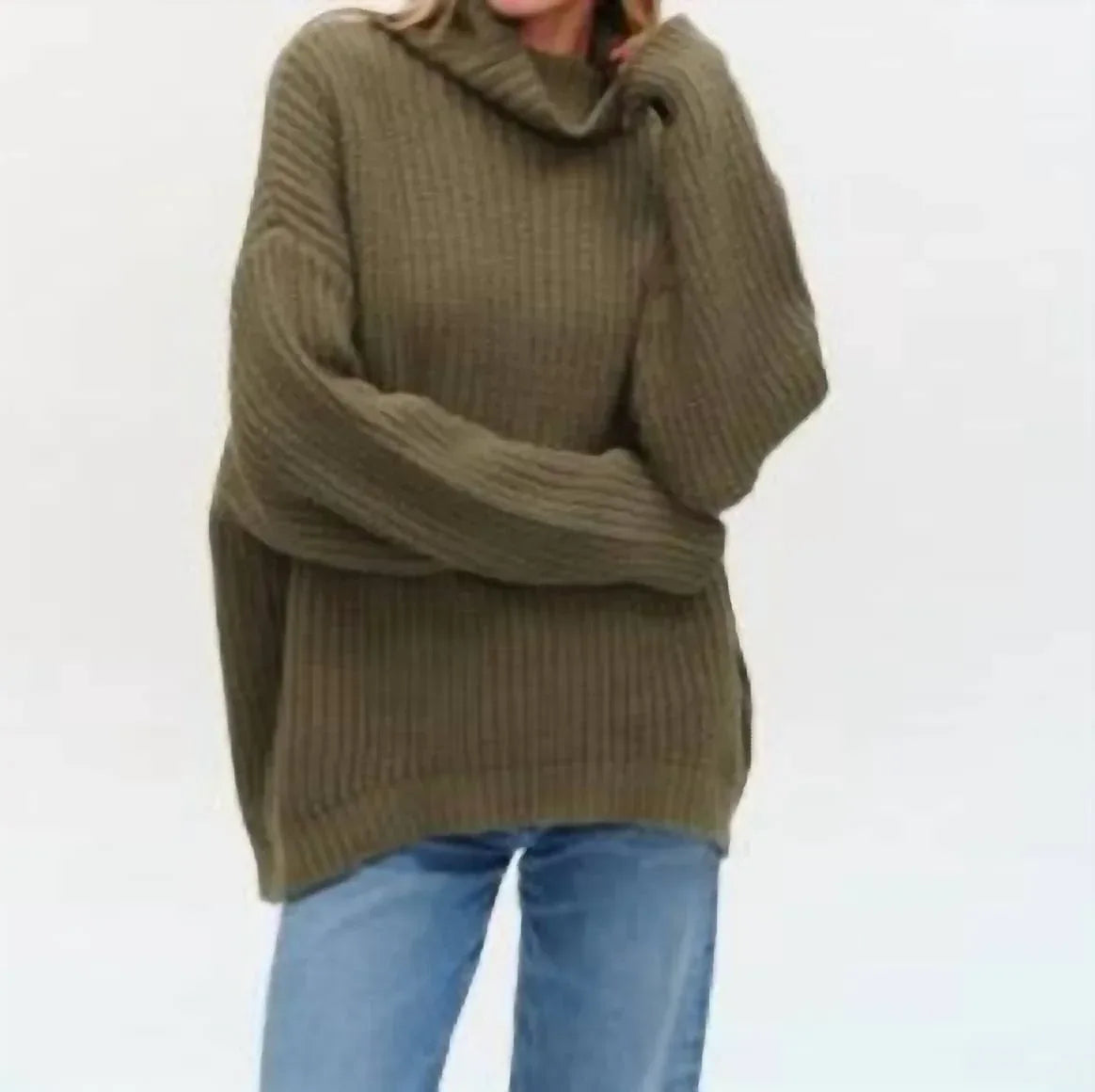 Delaney Oversized Turtleneck Sweater
