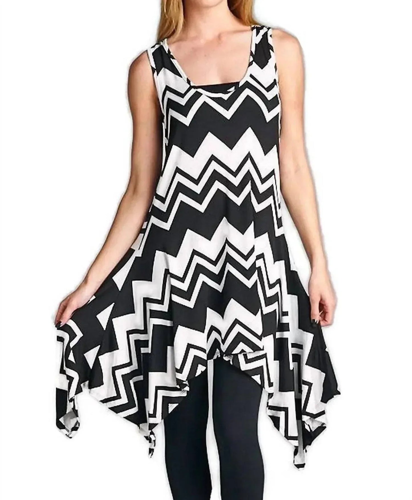Chevron Tunic Tank Dress