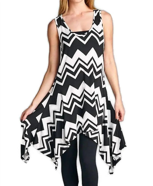 Chevron Tunic Tank Dress