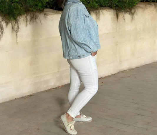 Strukturierte Jeansjacke