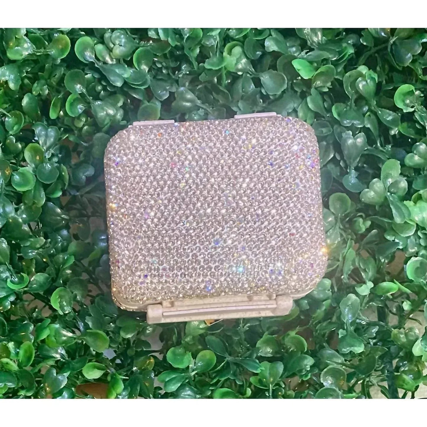 Rhinestone Travel Pill Box