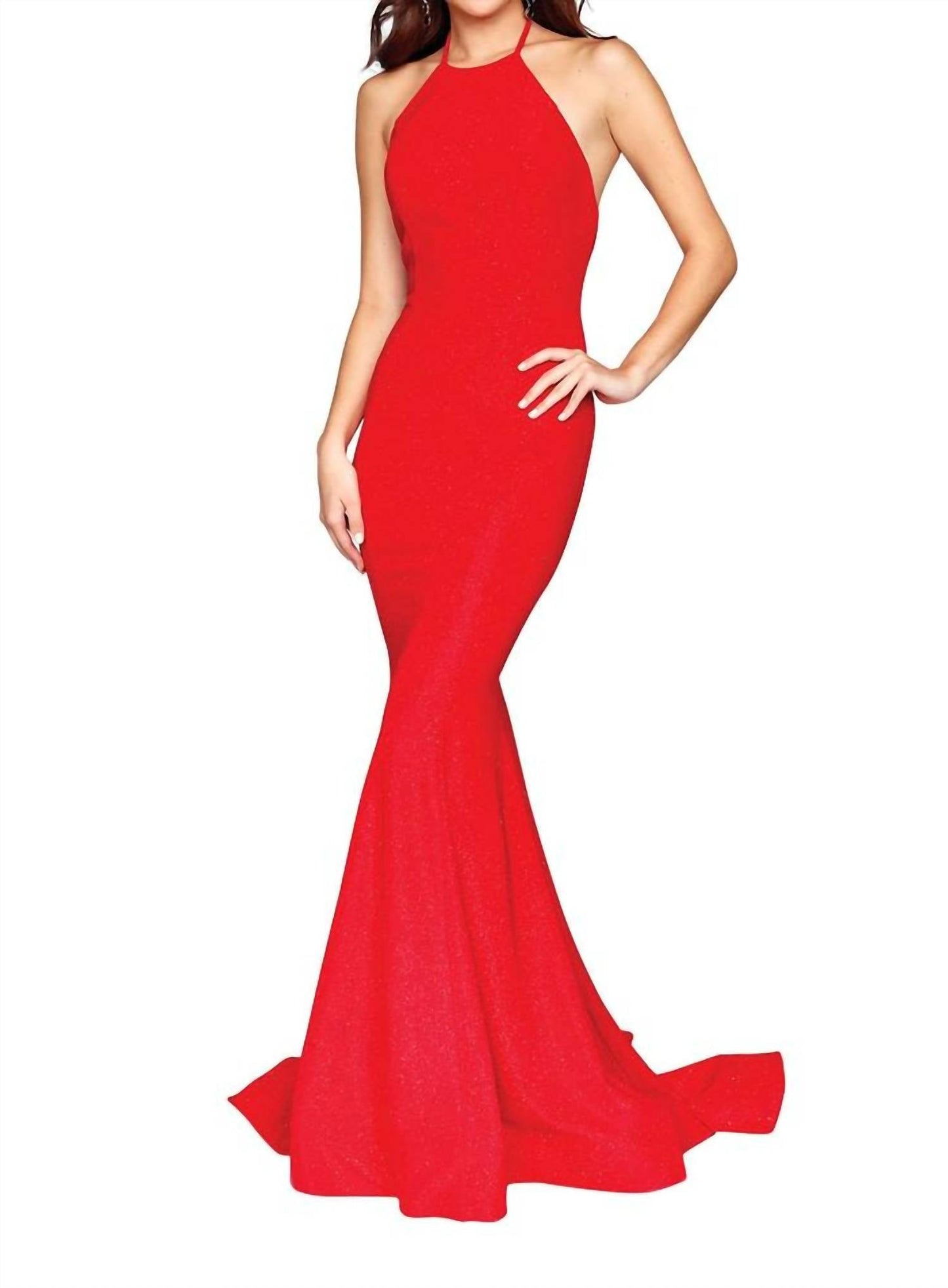 Sleeveless Halter Maxi Dress