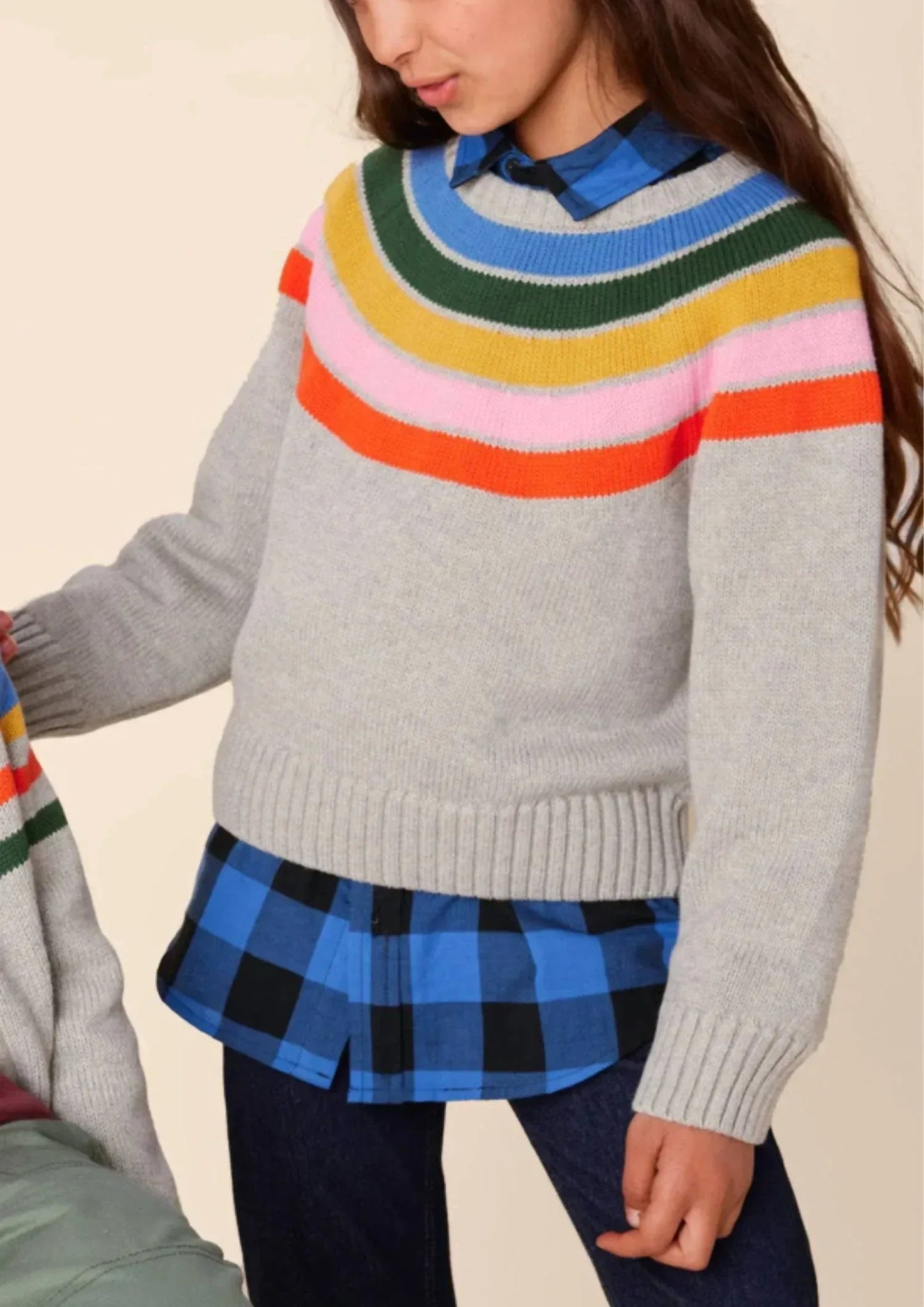 Regenbogenpullover