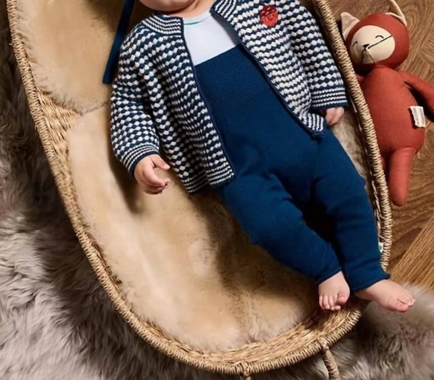 Mädchen Homey Chunky Karo-Cardigan