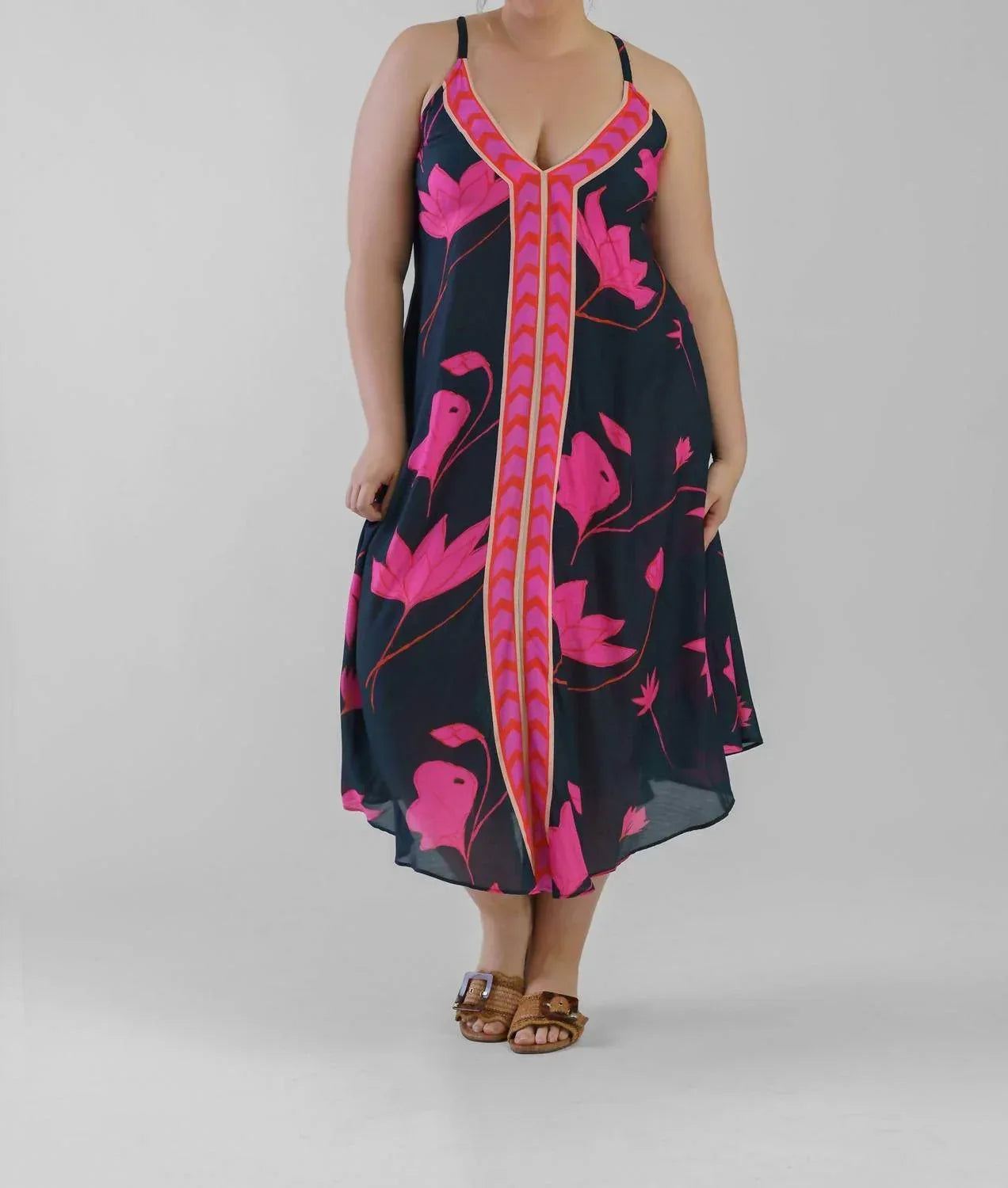 Padma Sundown Halter Maxi Dress - Plus