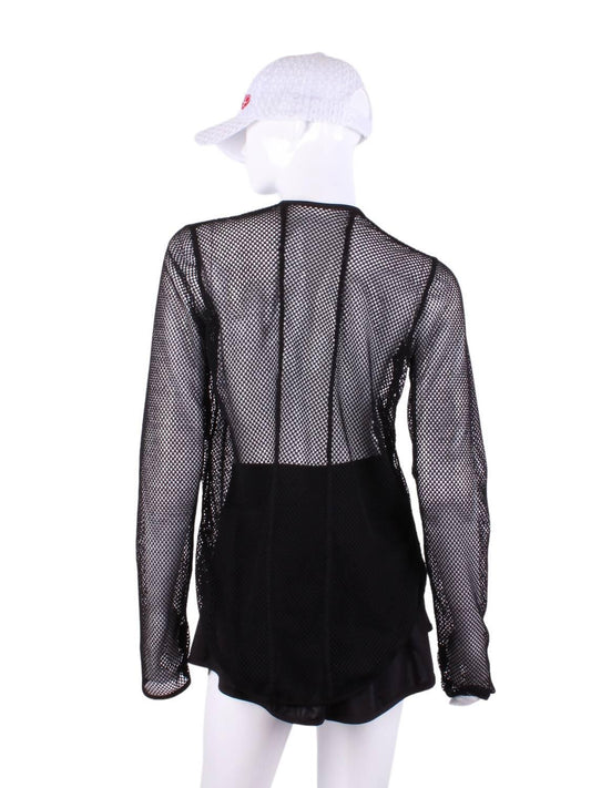 Women's Fishnet Long Sleeve Tee