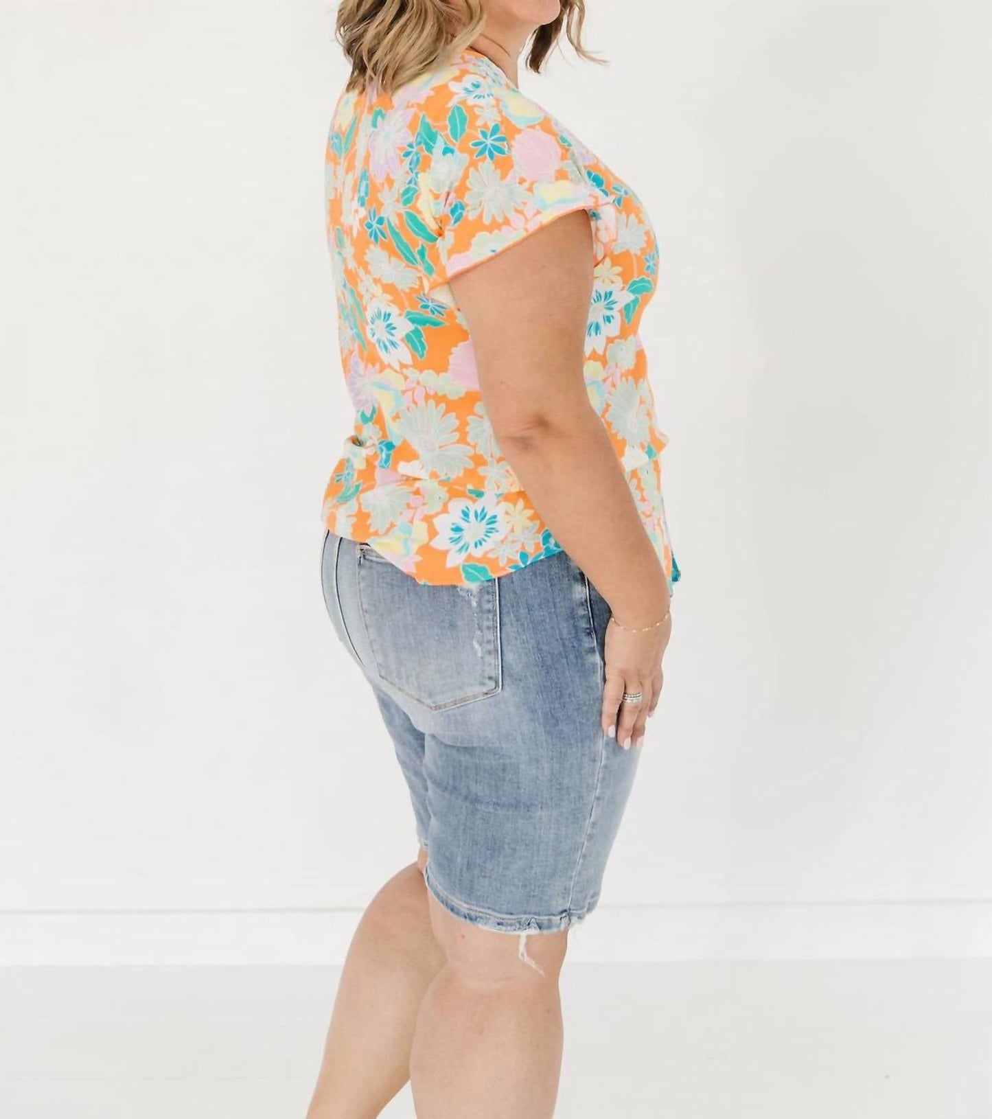 Shannon Kurzarm-Top