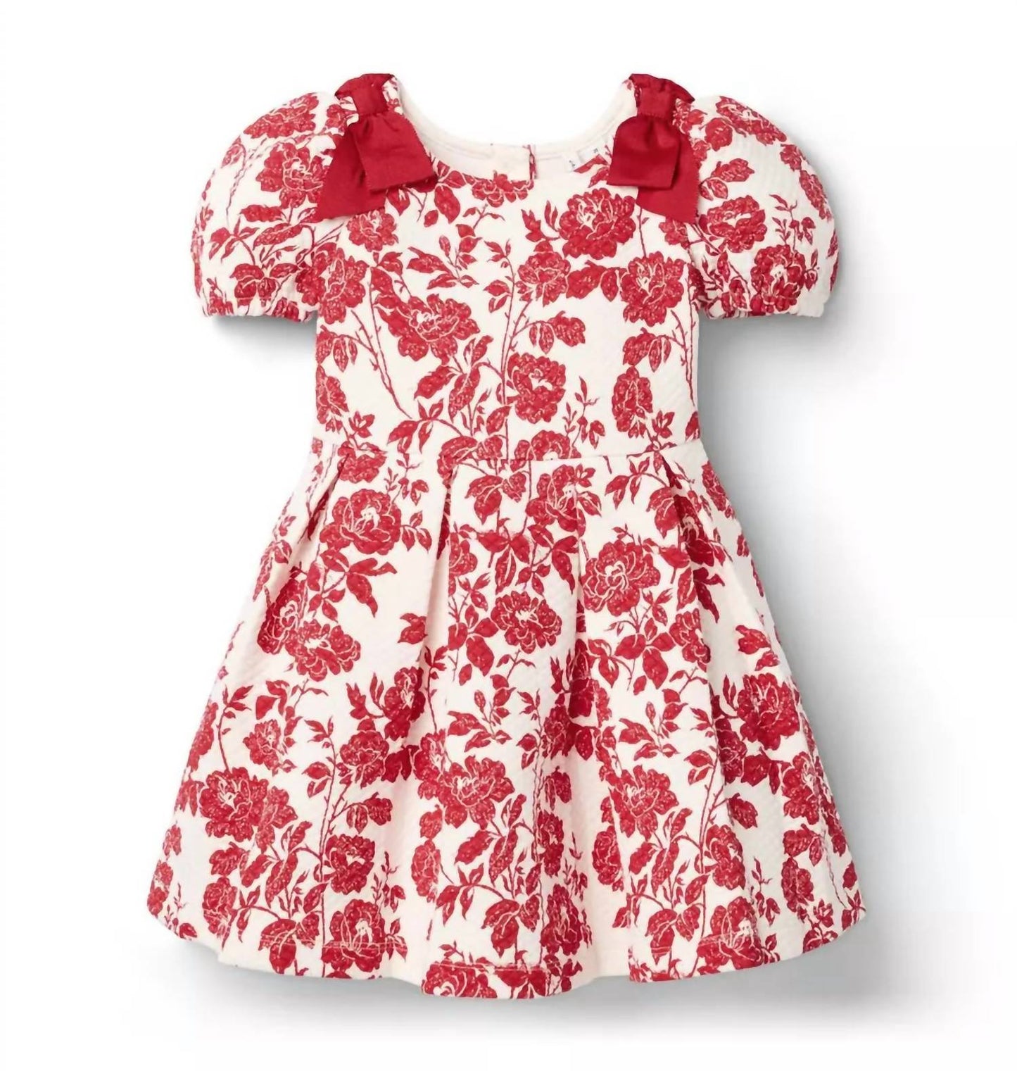Gestepptes Blumenkleid für Mädchen