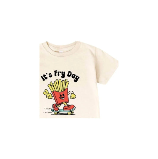 Kinder Grafik T-Shirt It's Fry Day T-Shirt