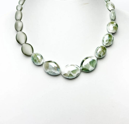 Women's Murrano Glass Two Toned Necklace