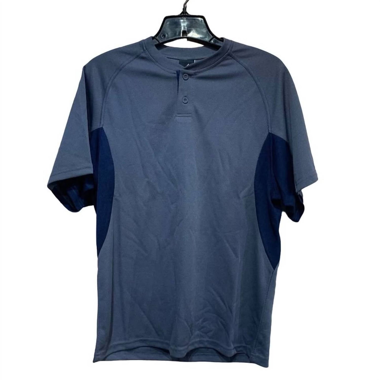 Erwachsenen-Baseball-Trikot mit kurzen Ärmeln und 2 Knöpfen