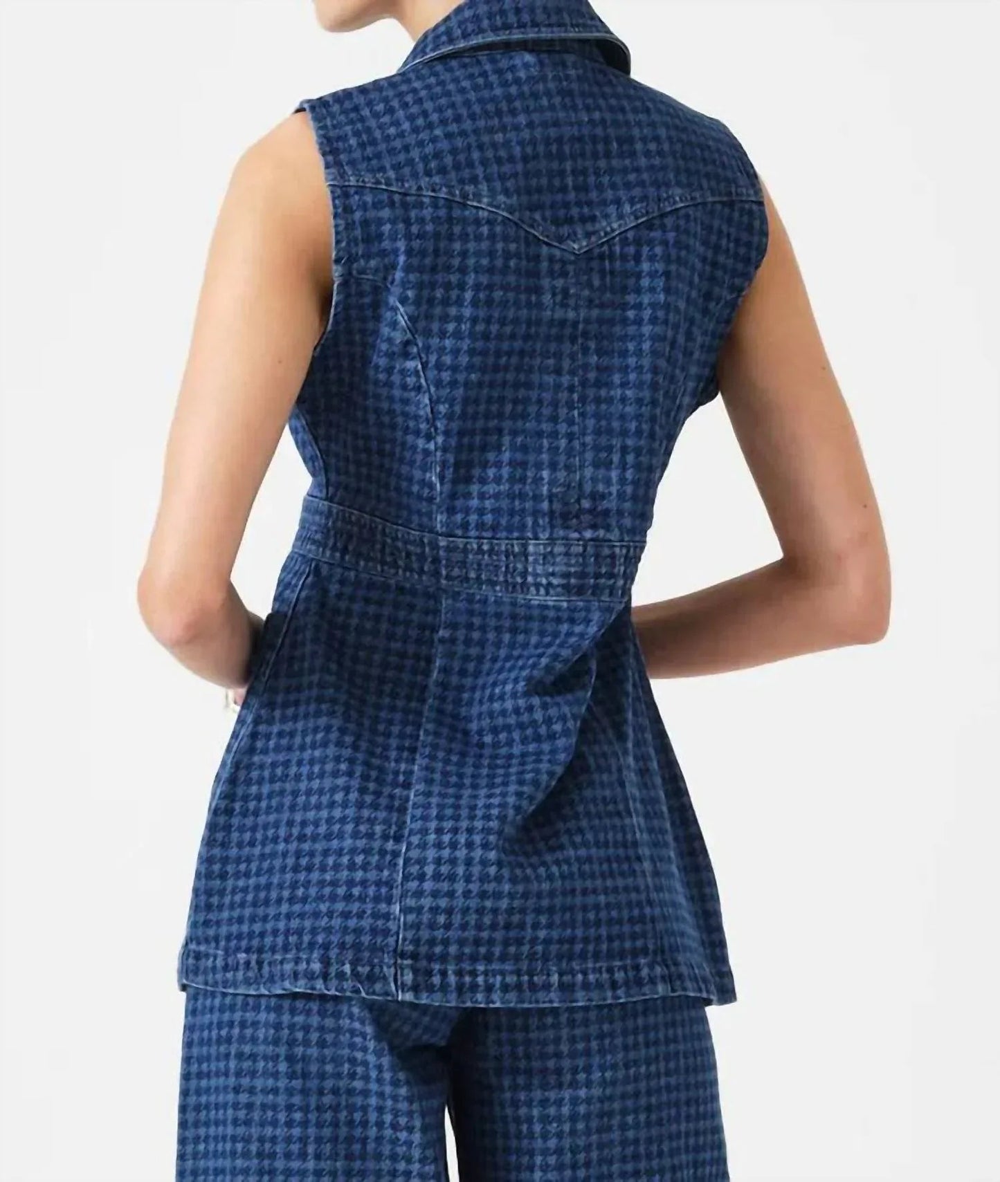 Ani Sleeveless Button Front Vest