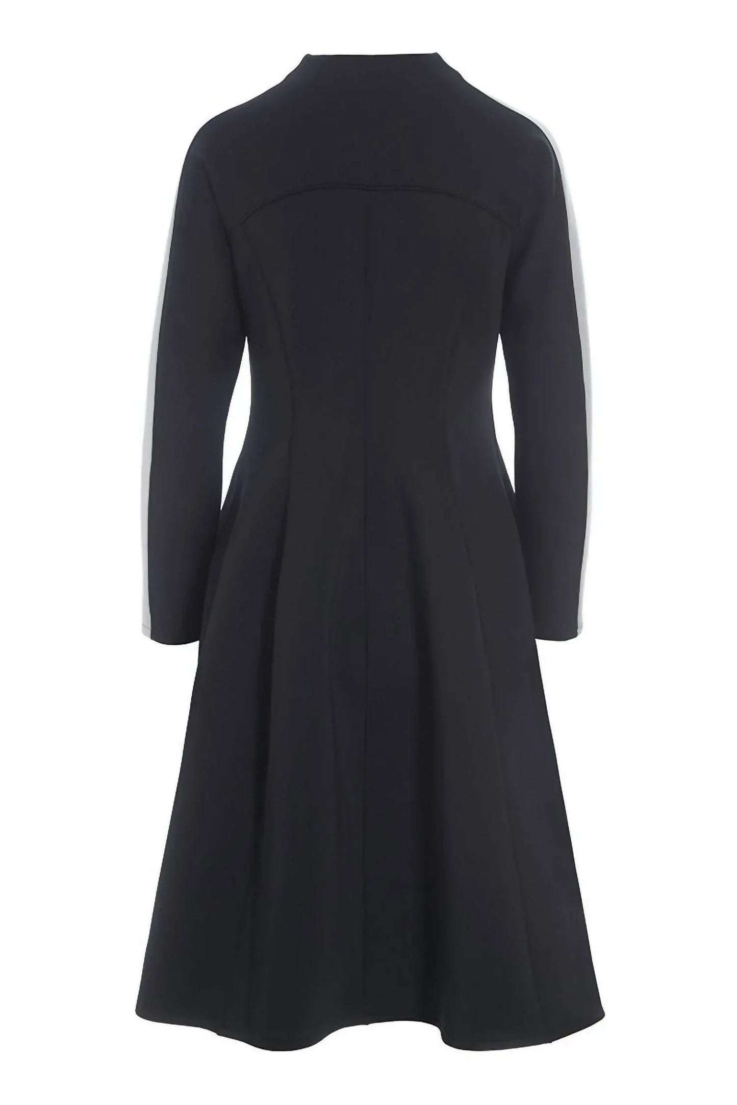 Sporty Scuba Look Half Zip Dress