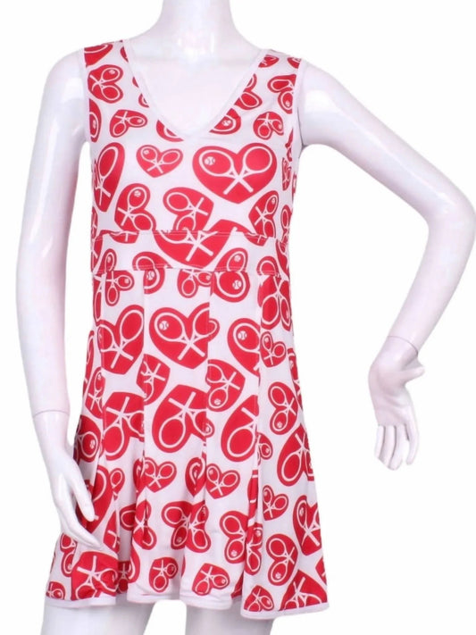 Women's Limited Random Heart Angelina Tennis Dress