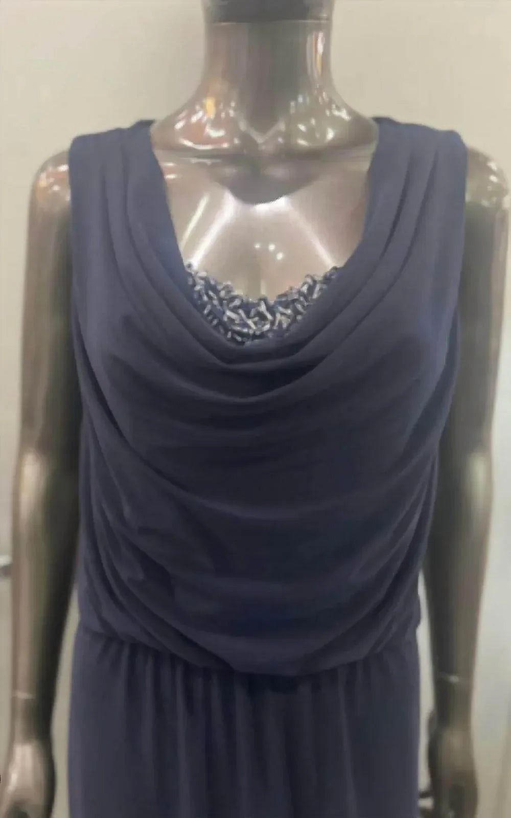 Damen Blouson-Oberteil langes Kleid