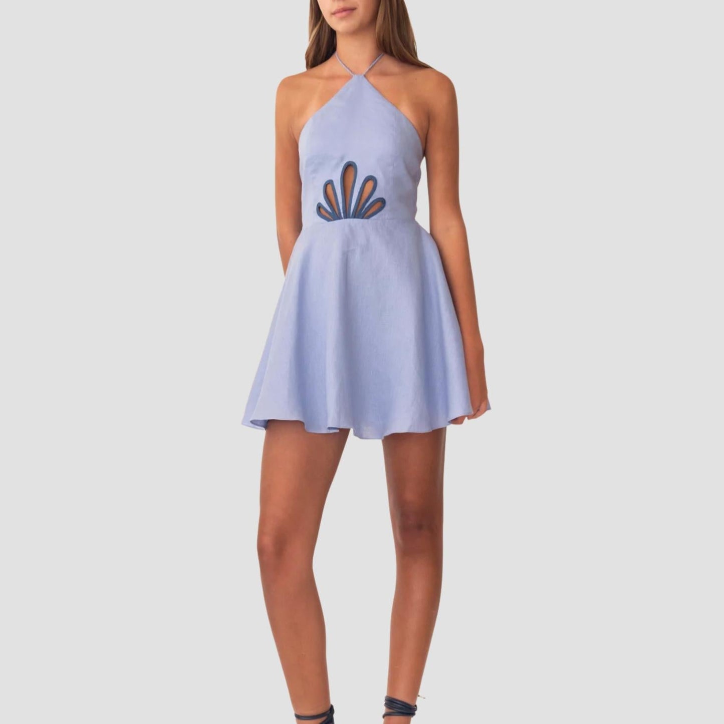 Perlia Halter Mini Dress