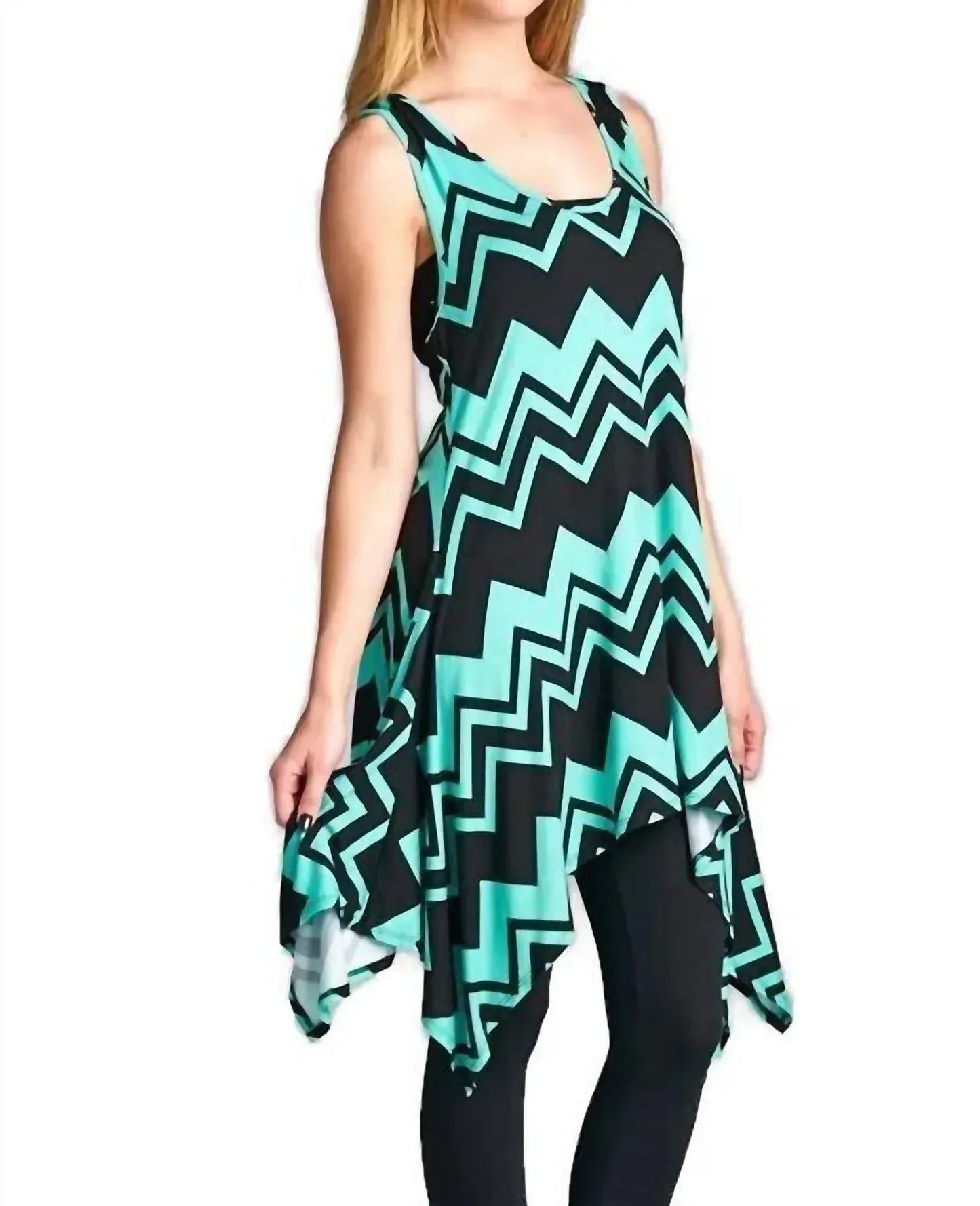 Chevron Tunic Tank Dress