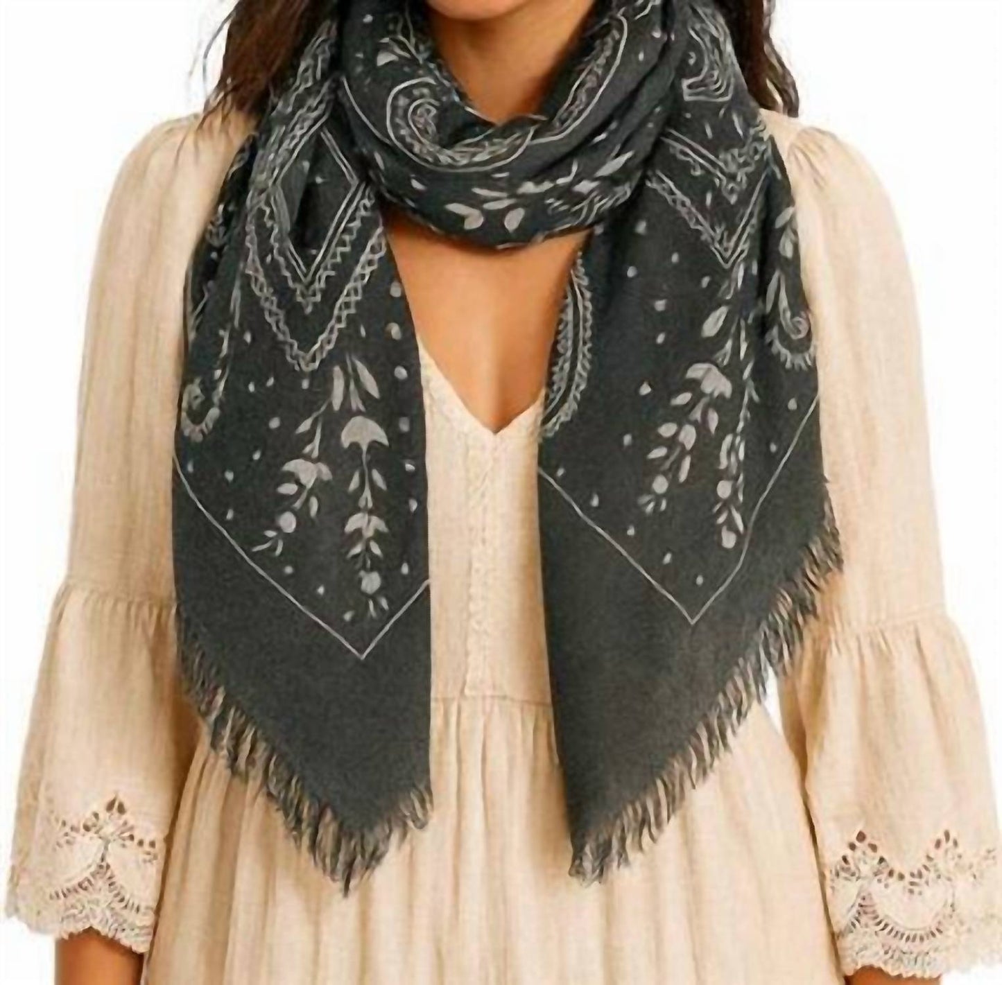 Cashmere Wool Paisley Scarf