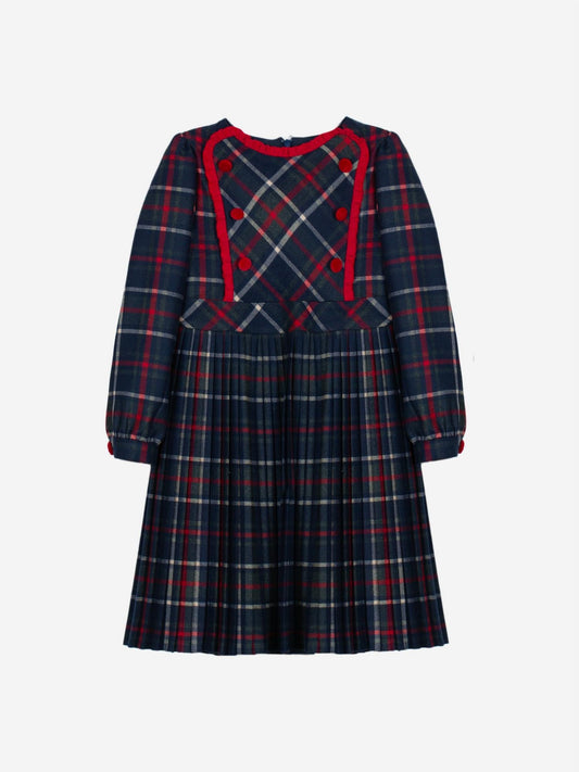 Mädchen-Webkleid
