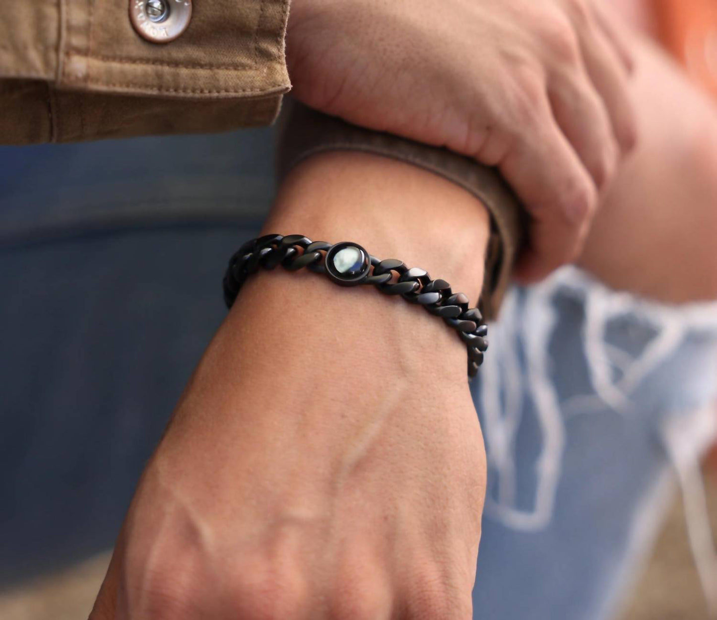 Titan-Armband für Herren aus Edelstahl