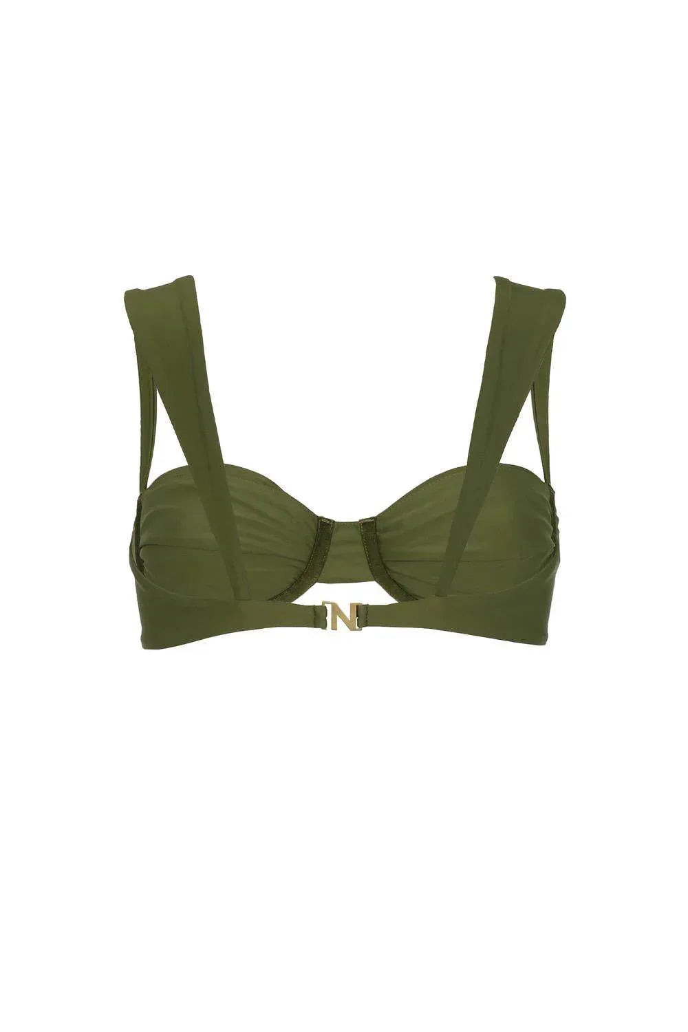 Travesia Bikini-Oberteil mit Falten