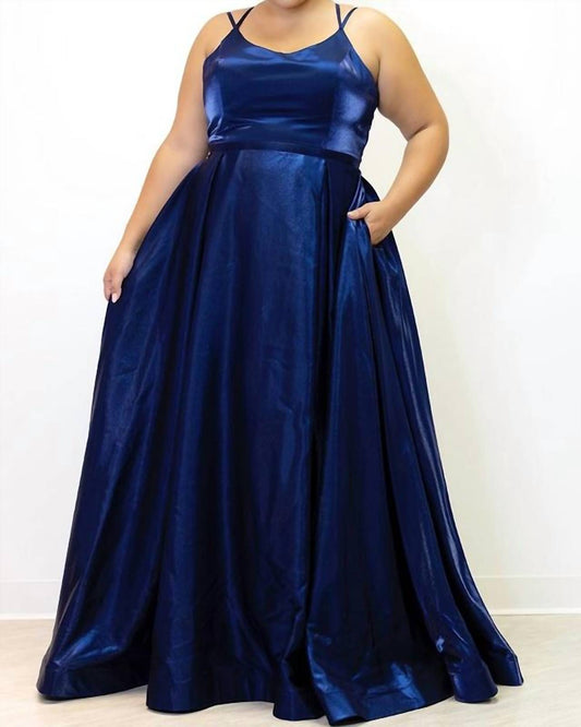 A-line Scoop Neck Gown
