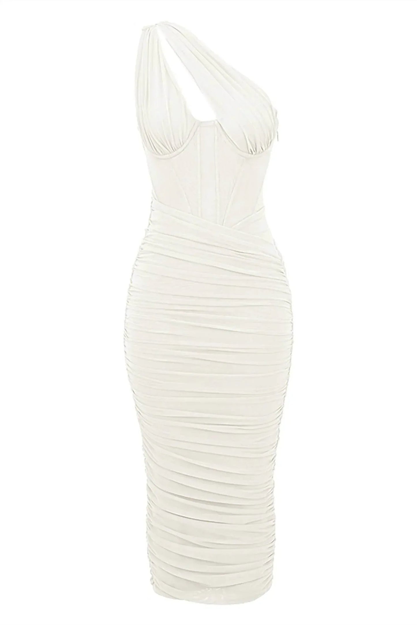 Valentina Asymmetrisches Midikleid mit Cut-outs