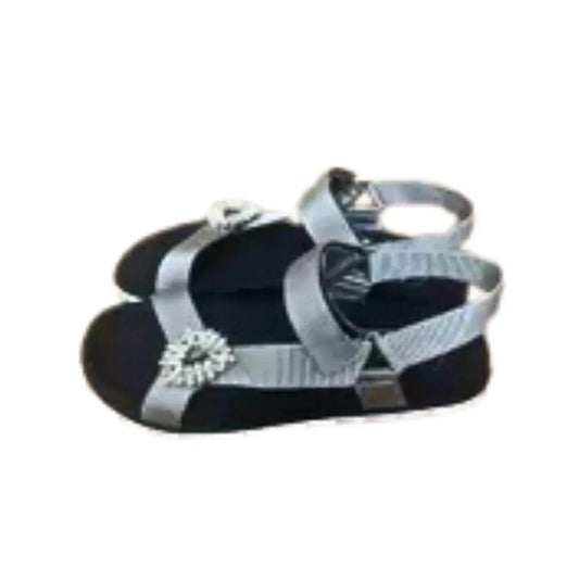Women's Crystal-embellished Cloth Sandal