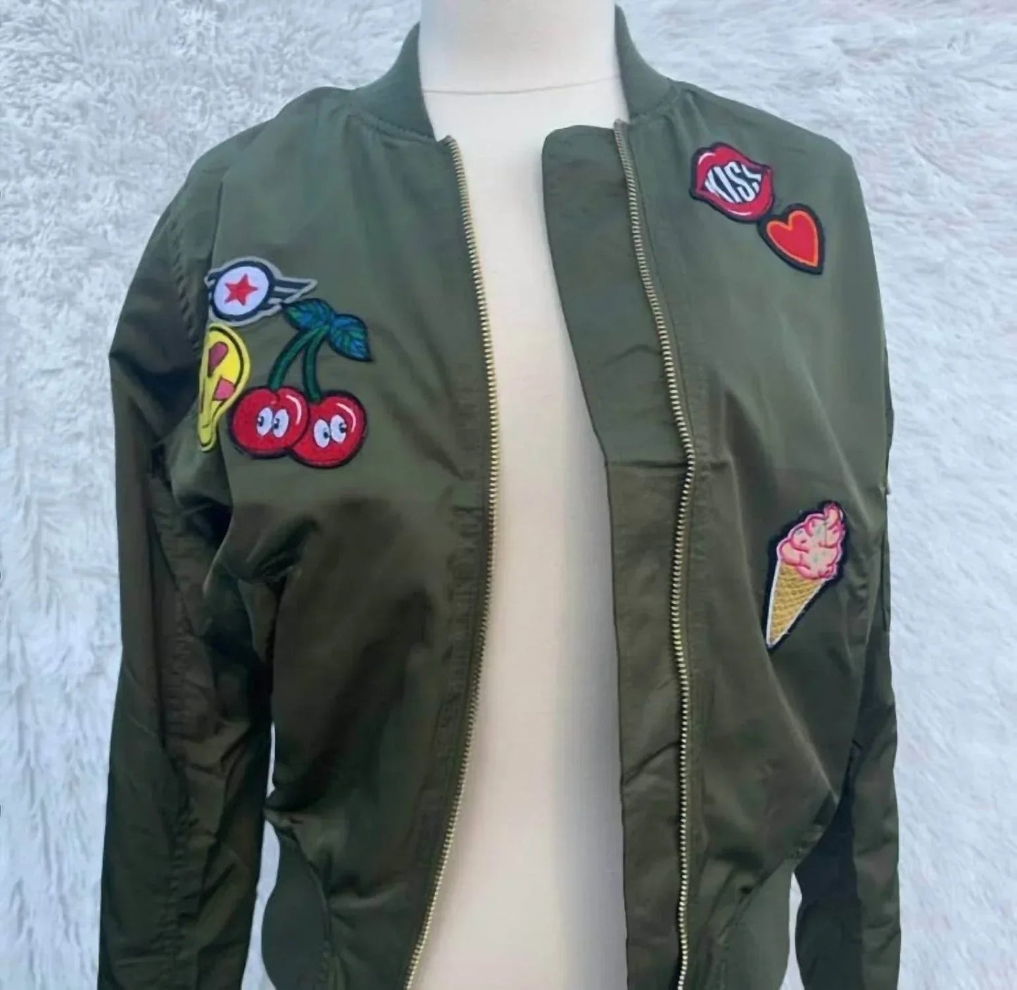 Bomber-Patch-Jacke