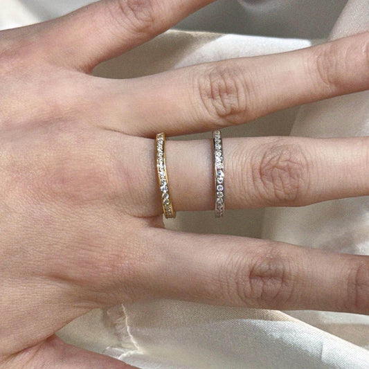 Women's Moissanite Pave 1.6 CT Eternity Band