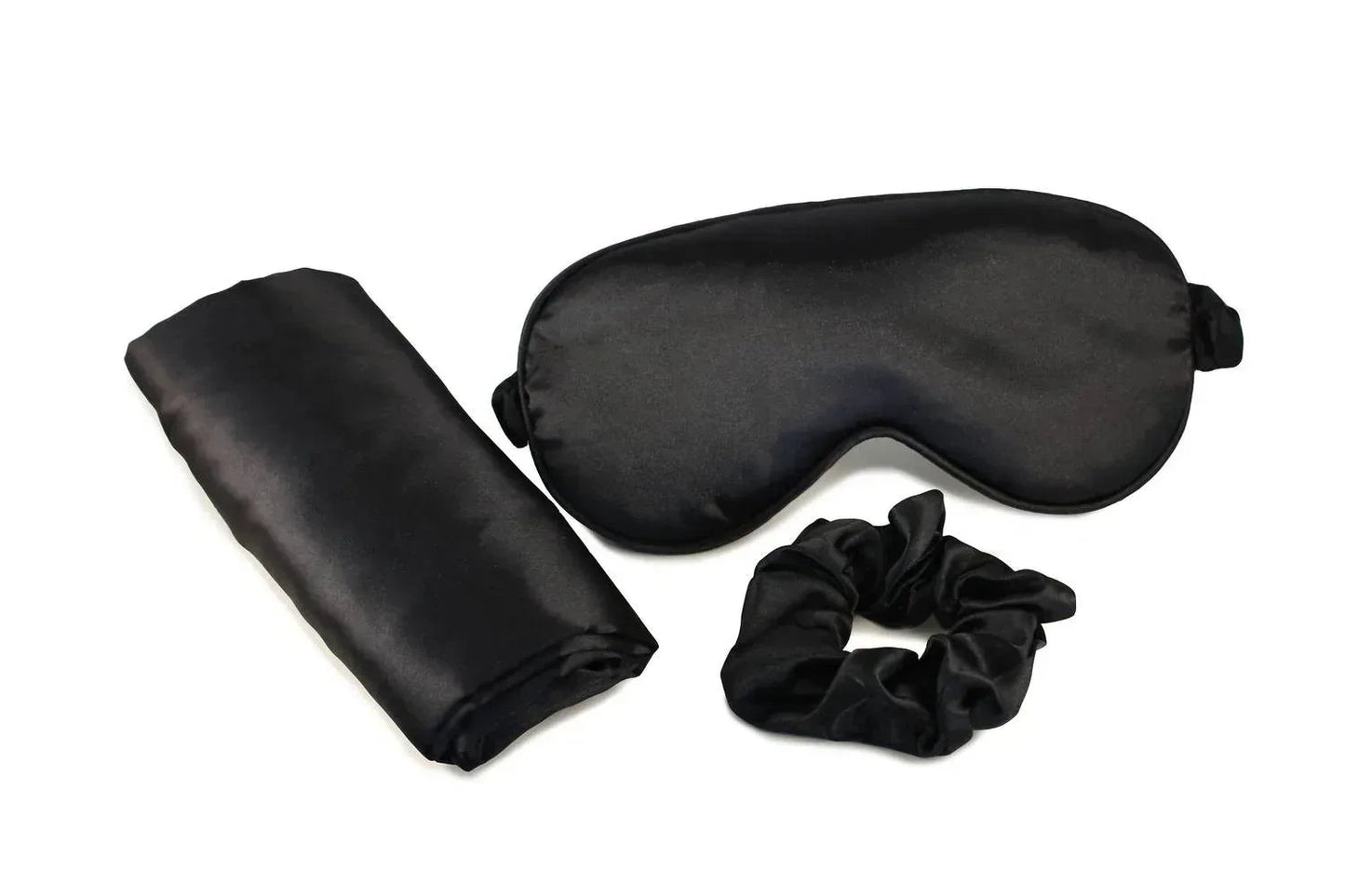 Ultimate Schlaf Seidenkissenbezug, Augenmasken- und Scrunchie-Set