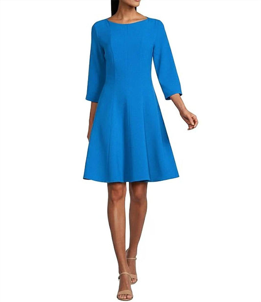 Crepe Fit and Flare Dress
