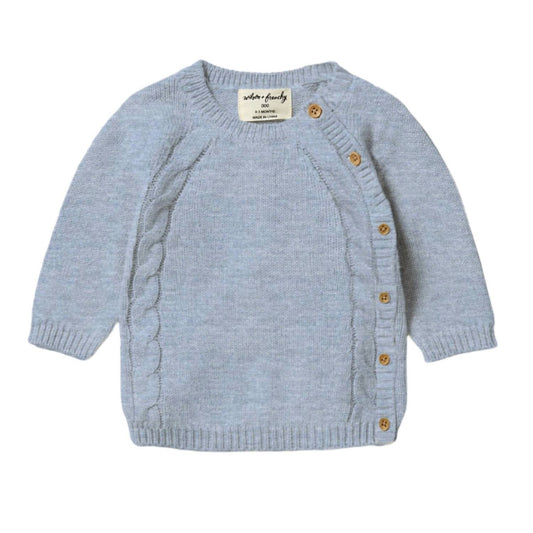 Kimono-Strickjacke für Kinder