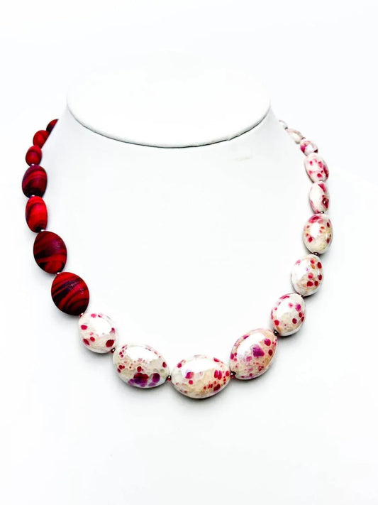 Women's Murrano Glass Two Toned Necklace