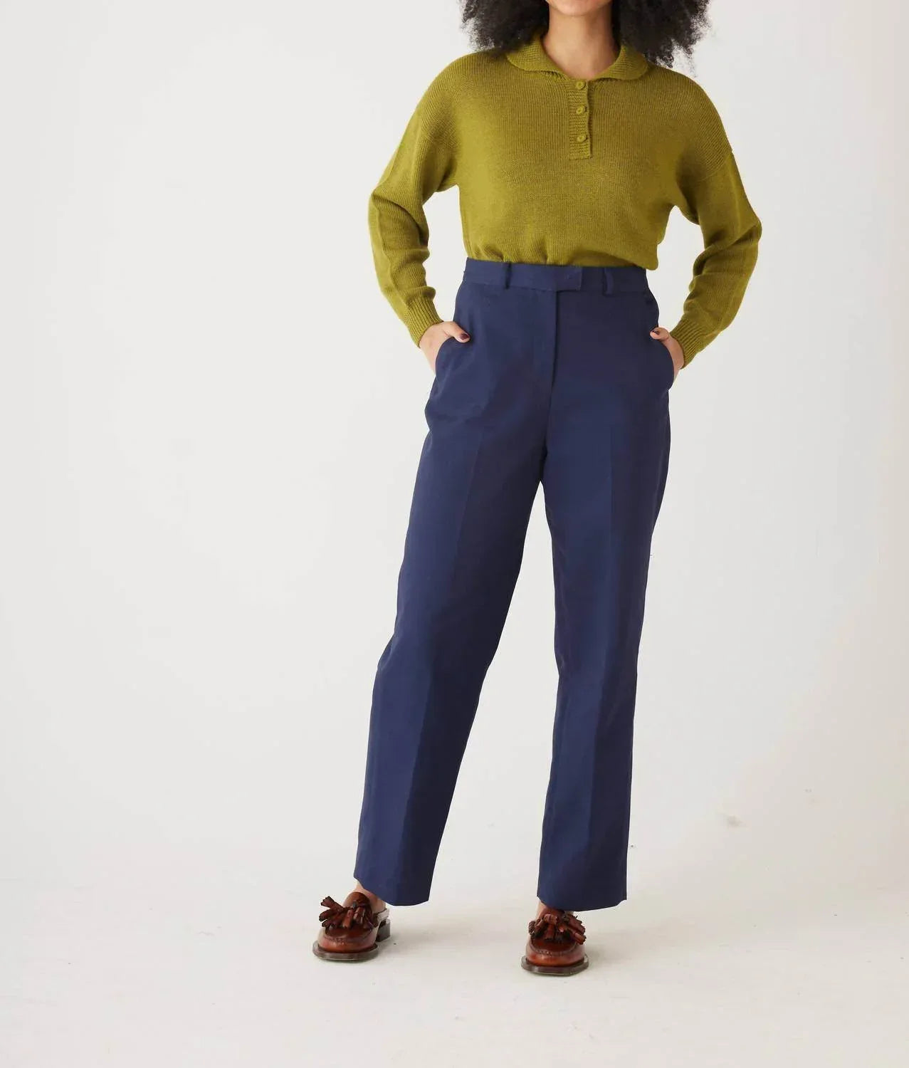 Piper Cotton Twill Full Length Pants