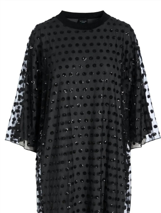 Women's Embroidery Mesh Dress