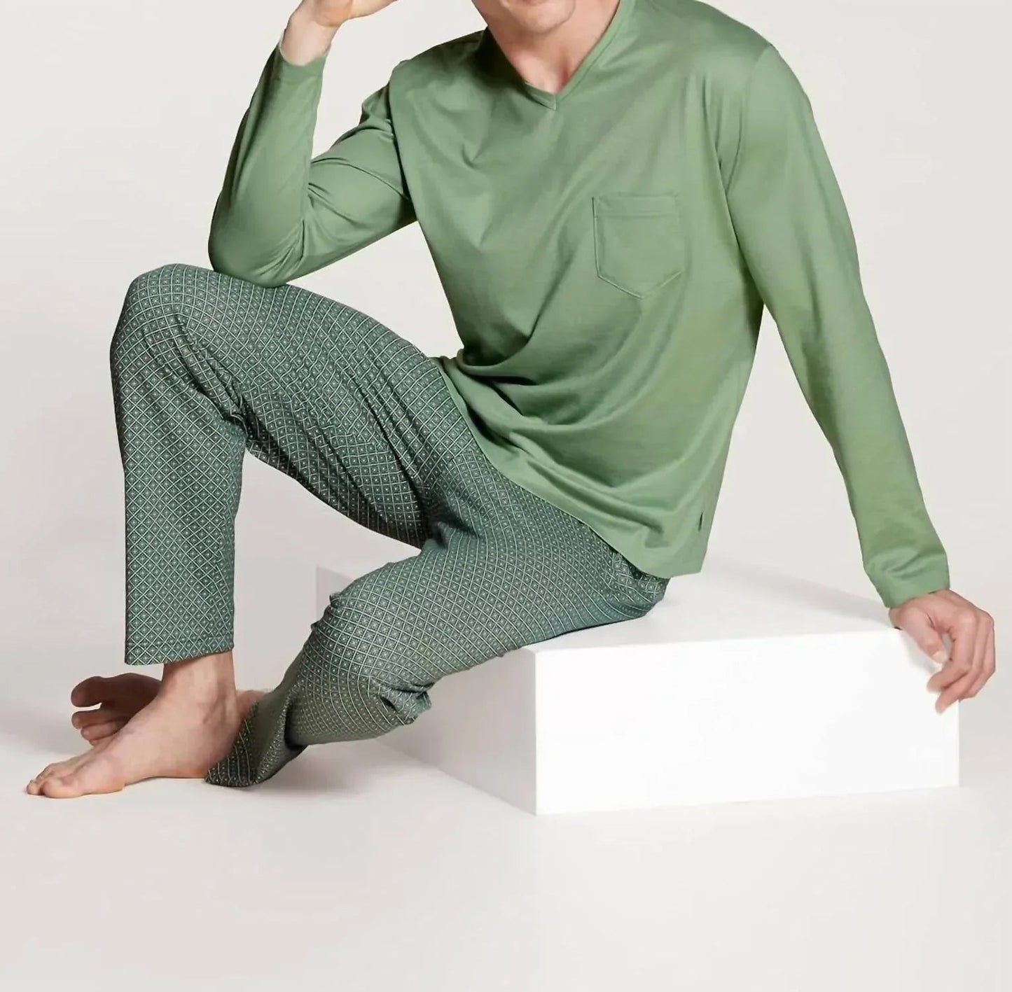 Relax Imprint Langer Schlafanzug-Set