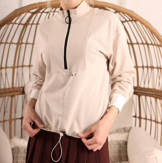 Half-Zip-Sweatshirt