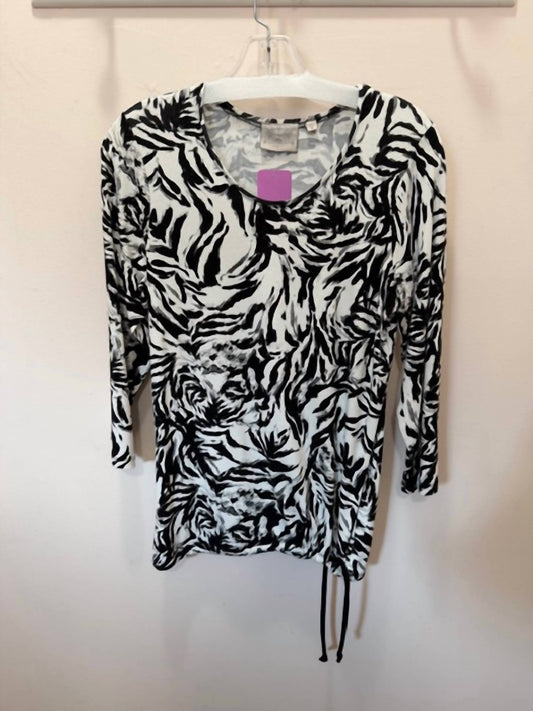Women's Abstract Print Side Tie Top
