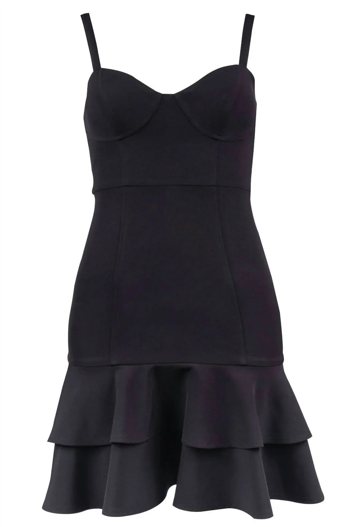 Damen-Minikleid mit Ziernähten