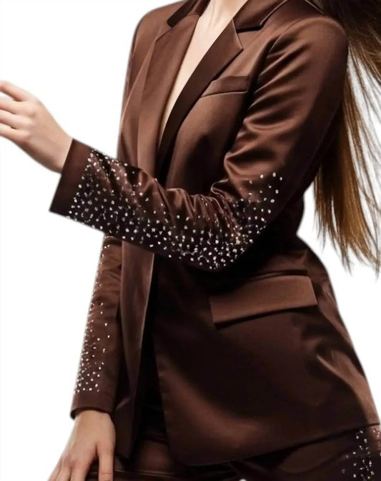 Honig Schokolade & Strass Blazer und Hosenanzug
