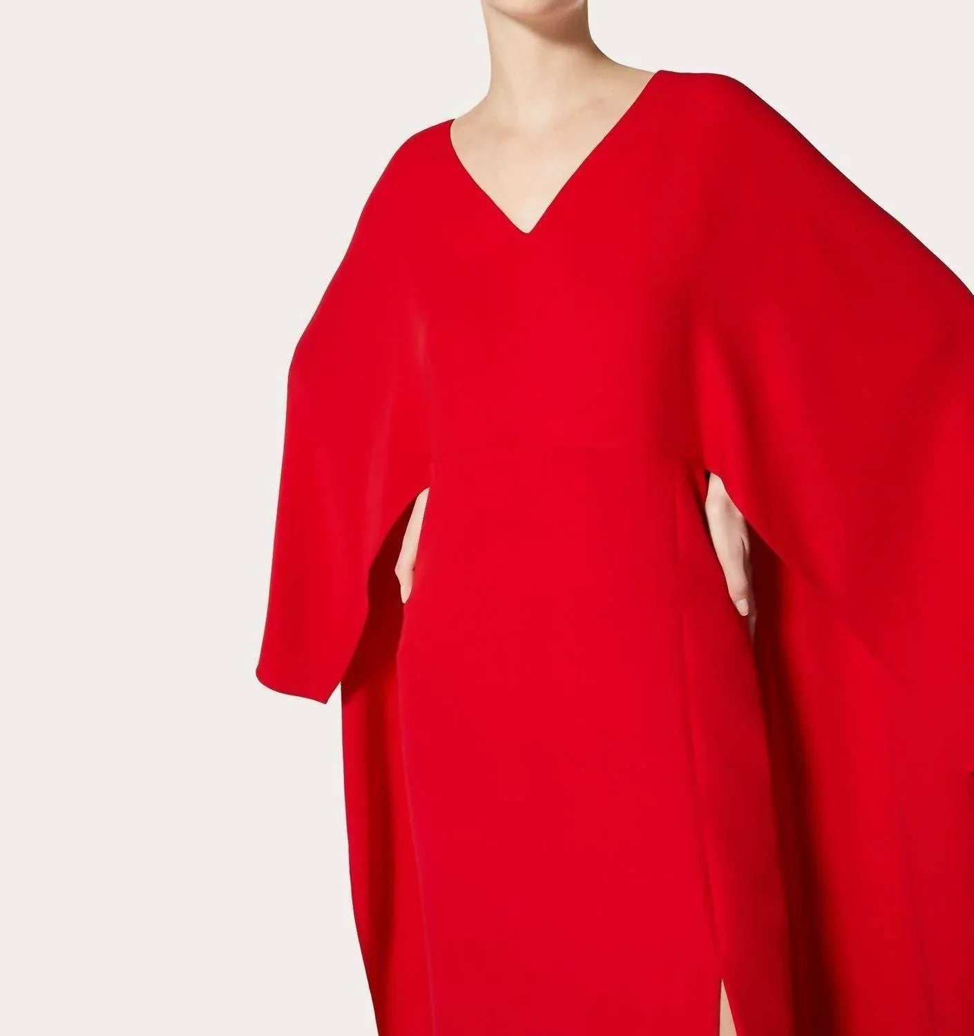 Cady-Seidenkleid mit Cape