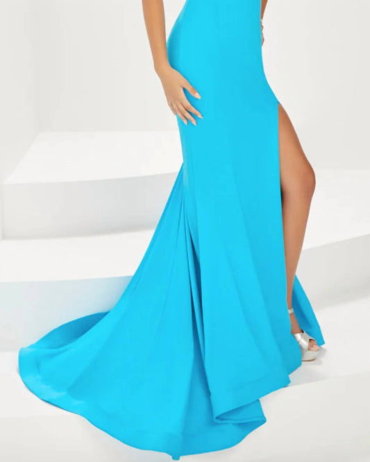 Double Spaghetti Strap Gown