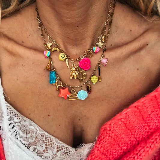 Women's Vintage Charm Rainbow Necklace