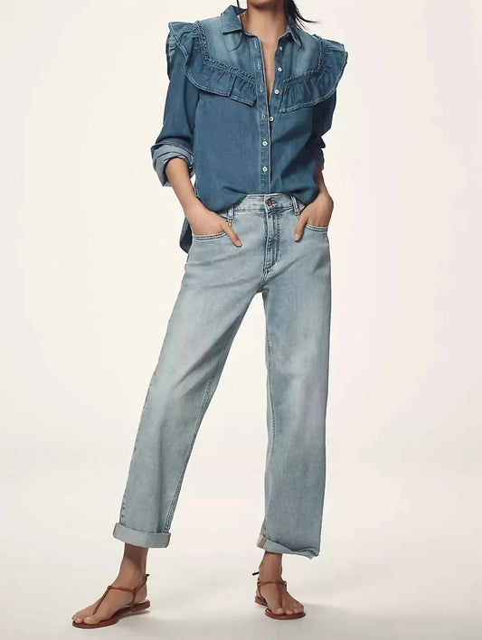 Women's High-rise Slim Boyfriend Jeans