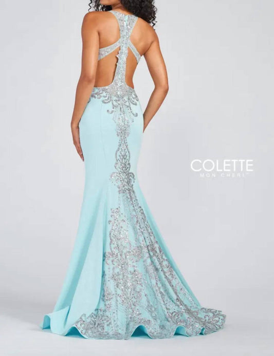 Stretch-Crepe-Kleid in A-Linie