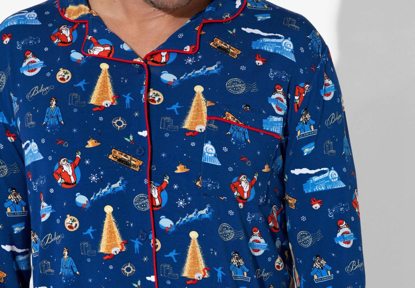 Herren The Polar Express Bambus-Pyjama-Set