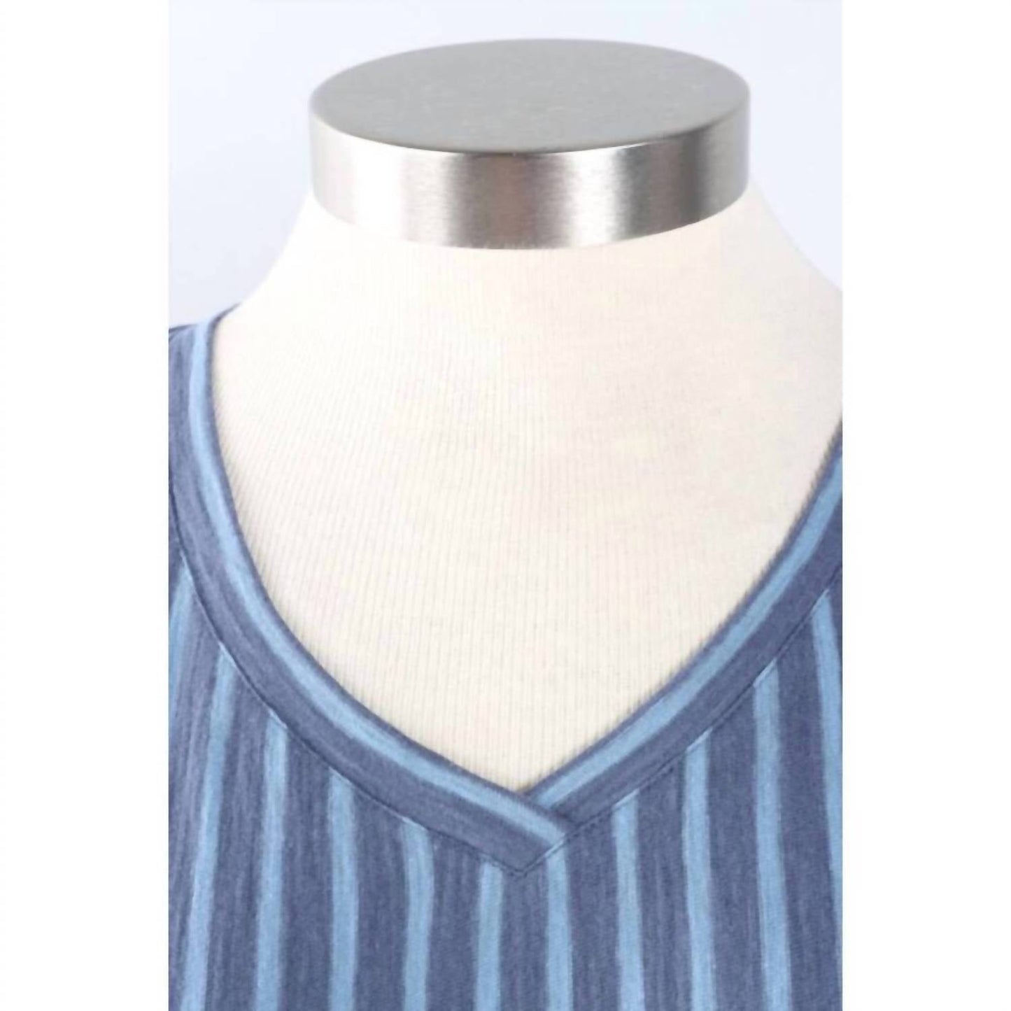 Santa Barbara Stripe Easy V Tee